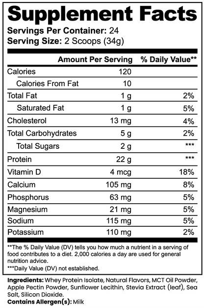 Revamp Recovery 100% Whey Protein Isolate (Vanilla)